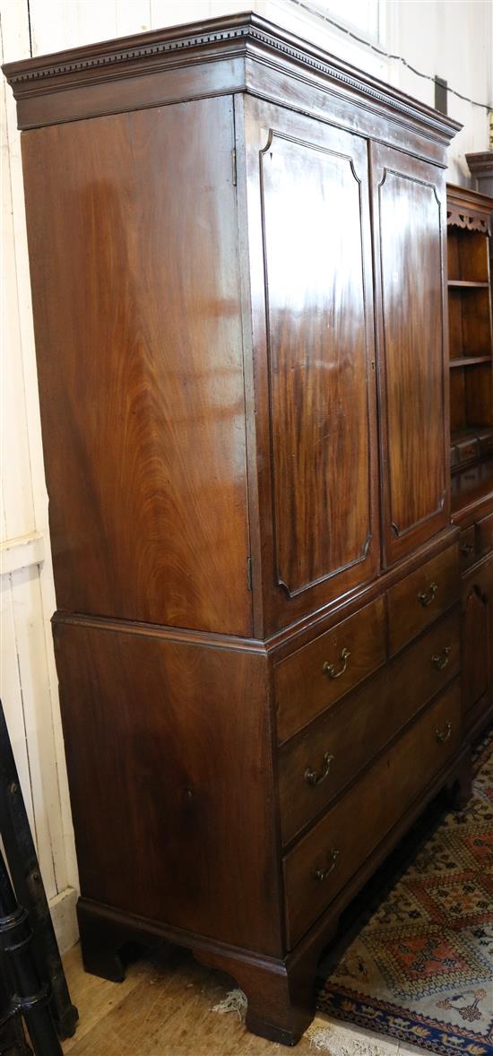 Mahogany linen press